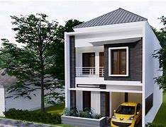 Model Rumah Lantai 2 Minimalis Tampak Depan